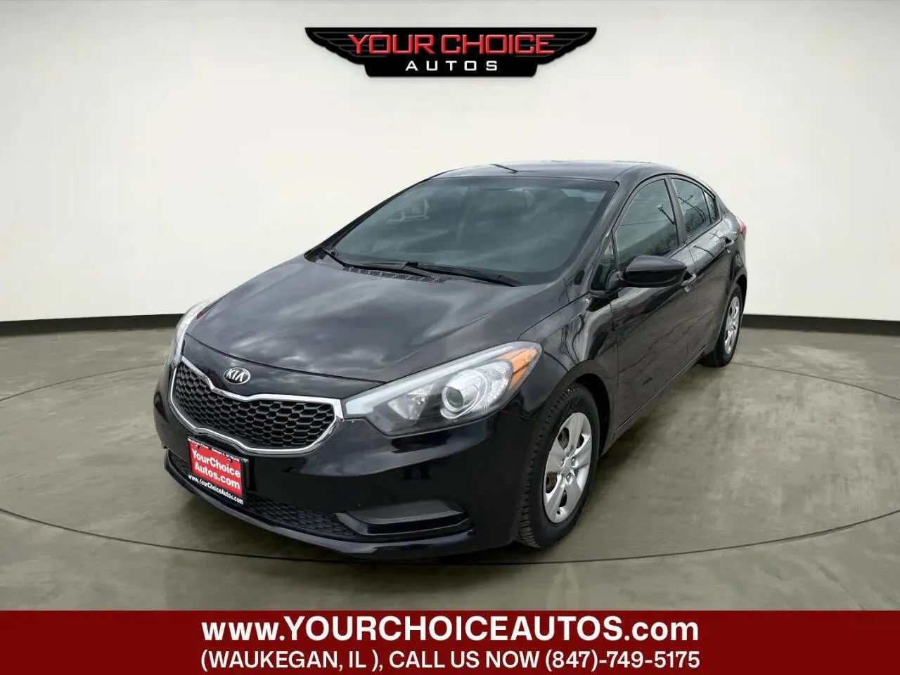 Black 2015 Kia Forte LX for sale in Waukegan, IL