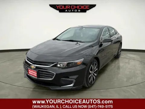Black 2018 Chevrolet Malibu LT for sale in Waukegan, IL