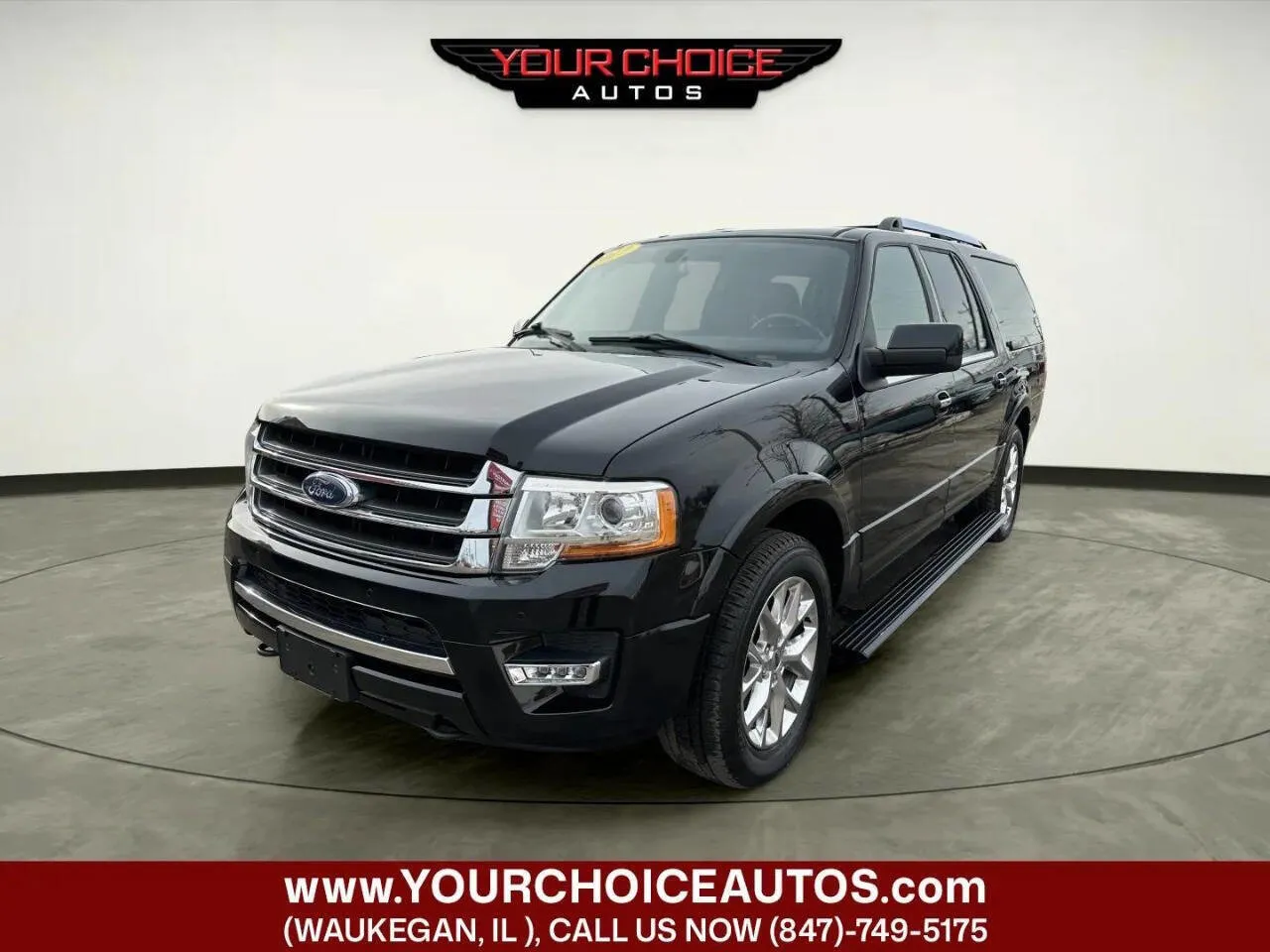 Black 2017 Ford Expedition EL Limited for sale in Waukegan, IL