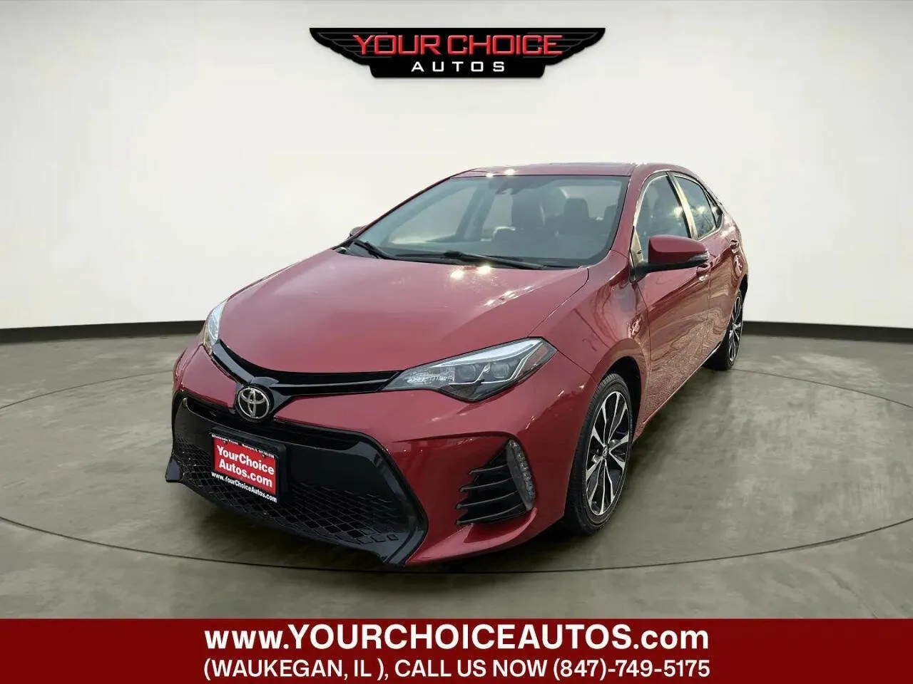 Red 2017 Toyota Corolla SE 4dr Sedan CVT for sale in Waukegan, IL