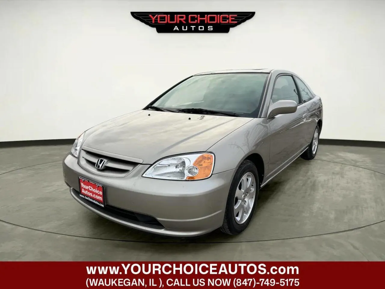 Beige 2003 Honda Civic EX for sale in Waukegan, IL