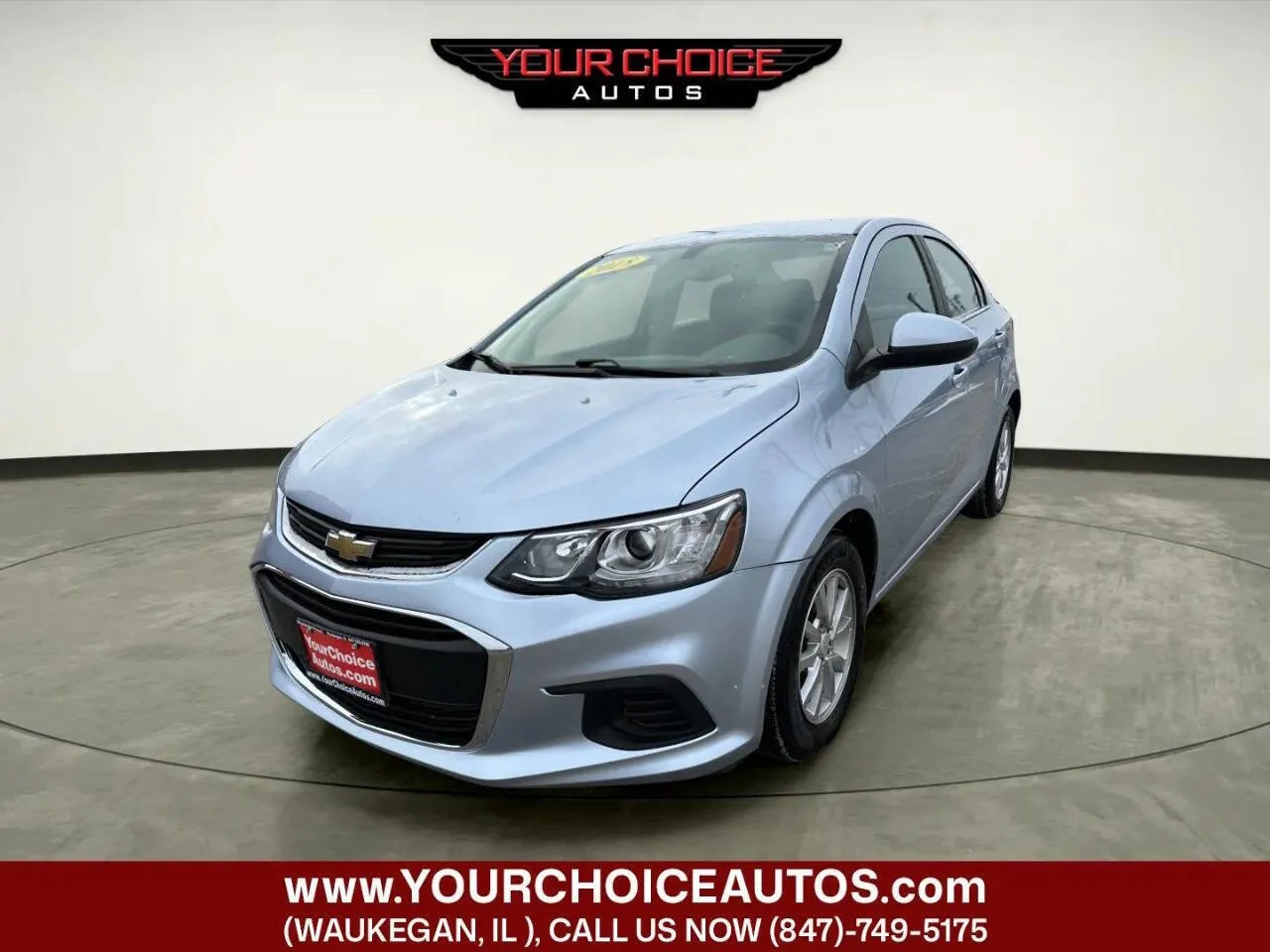 Blue 2018 Chevrolet Sonic LT for sale in Waukegan, IL