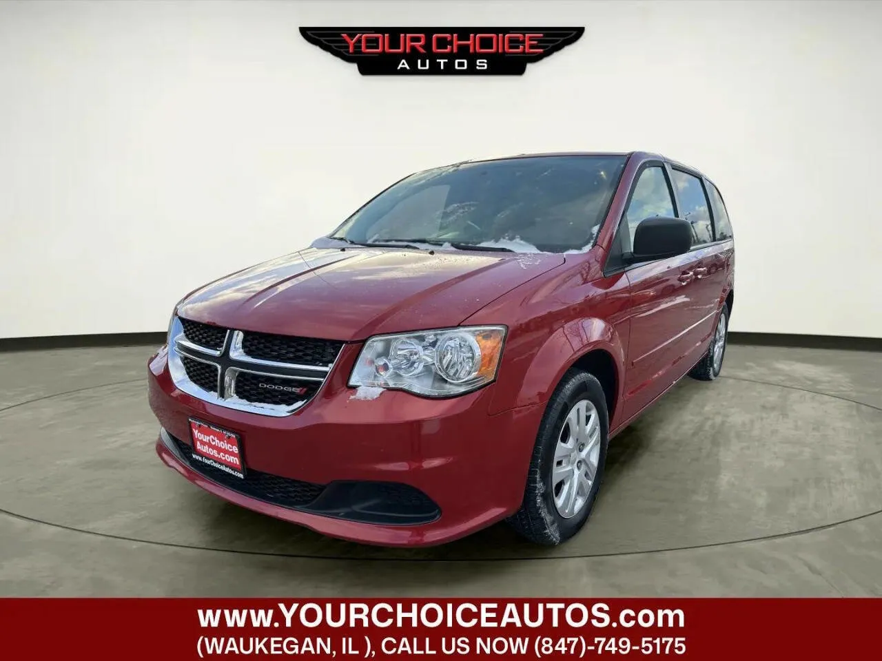 Red 2015 Dodge Grand Caravan SE for sale in Waukegan, IL