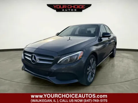 Blue 2015 Mercedes-Benz C-Class C 300 4MATIC AWD 4dr Sedan for sale in Waukegan, IL