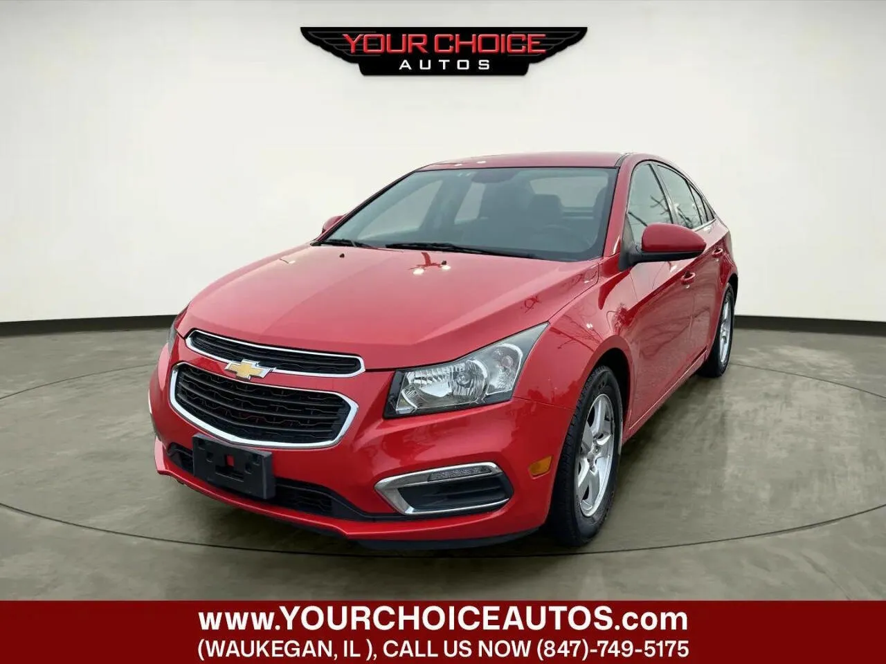Red 2016 Chevrolet Cruze Limited LT for sale in Waukegan, IL