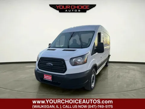 White 2019 Ford Transit Van 350 4dr LWB Medium Roof Cargo Van w/Dual Sliding Side Doors for sale in Waukegan, IL