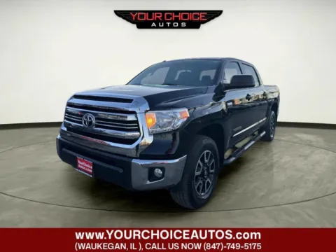 Black 2017 Toyota Tundra SR5 4x4 4dr CrewMax Cab Pickup SB (5.7L V8 FFV) for sale in Waukegan, IL