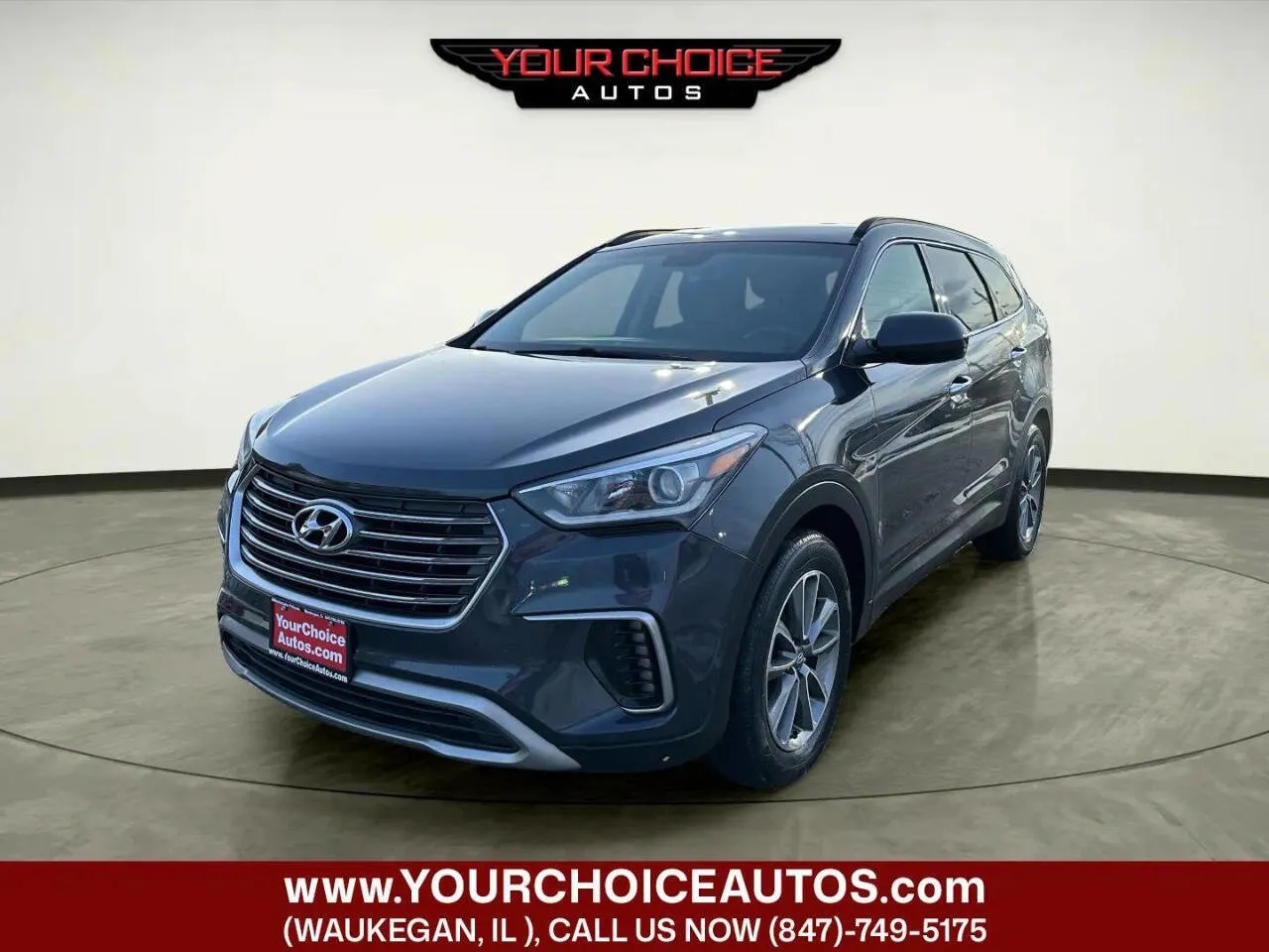 Black 2017 Hyundai Santa Fe SE for sale in Waukegan, IL