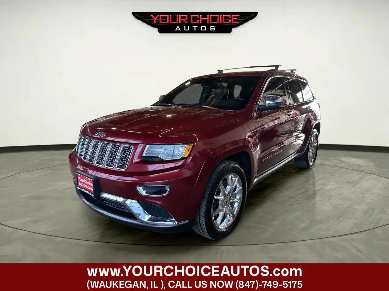 Red 2015 Jeep Grand Cherokee Summit for sale in Waukegan, IL