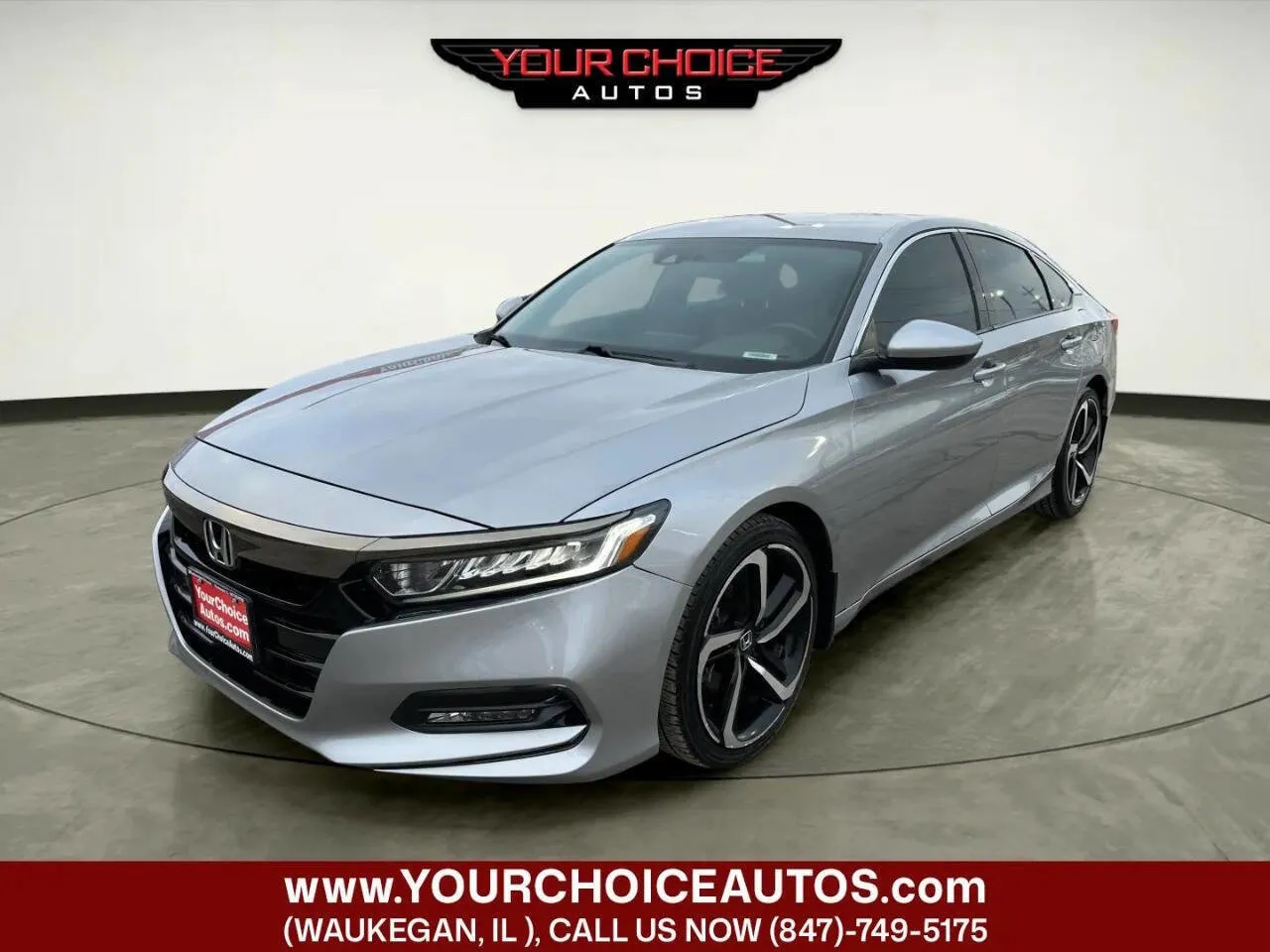 Silver 2018 Honda Accord Sedan Sport 1.5T for sale in Waukegan, IL