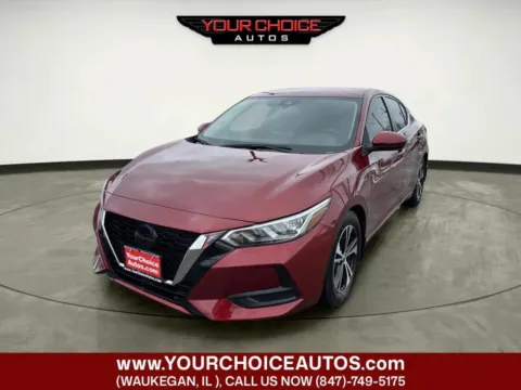 Red 2022 Nissan Sentra SV for sale in Waukegan, IL