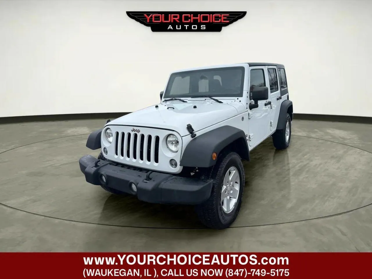White 2017 Jeep Wrangler Unlimited Sport for sale in Waukegan, IL