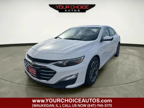 White 2022 Chevrolet Malibu LT for sale in Waukegan, IL