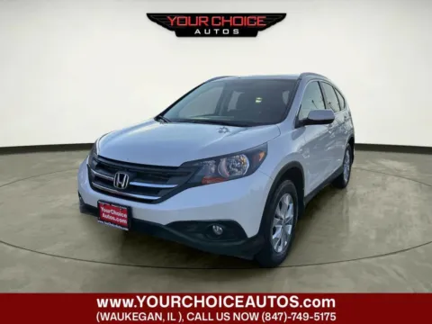 White 2012 Honda CR-V EX-L for sale in Waukegan, IL