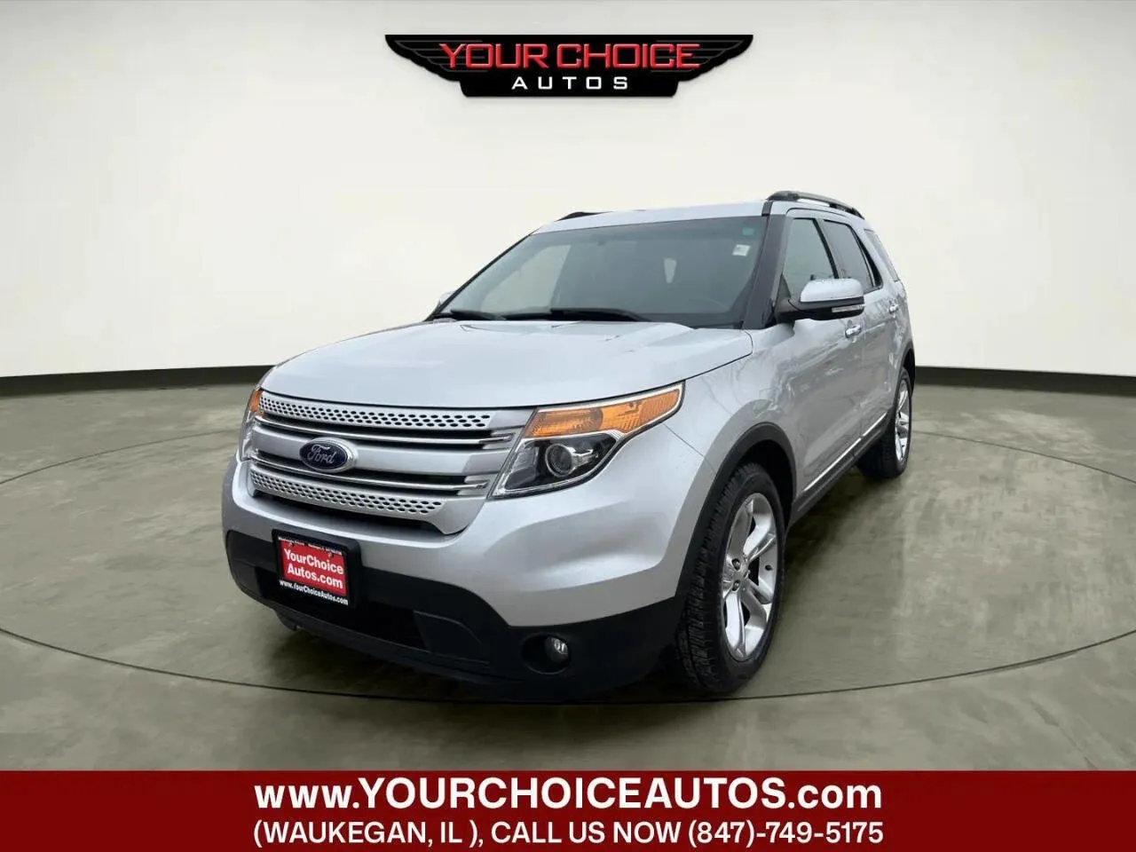 Silver 2015 Ford Explorer Limited for sale in Waukegan, IL