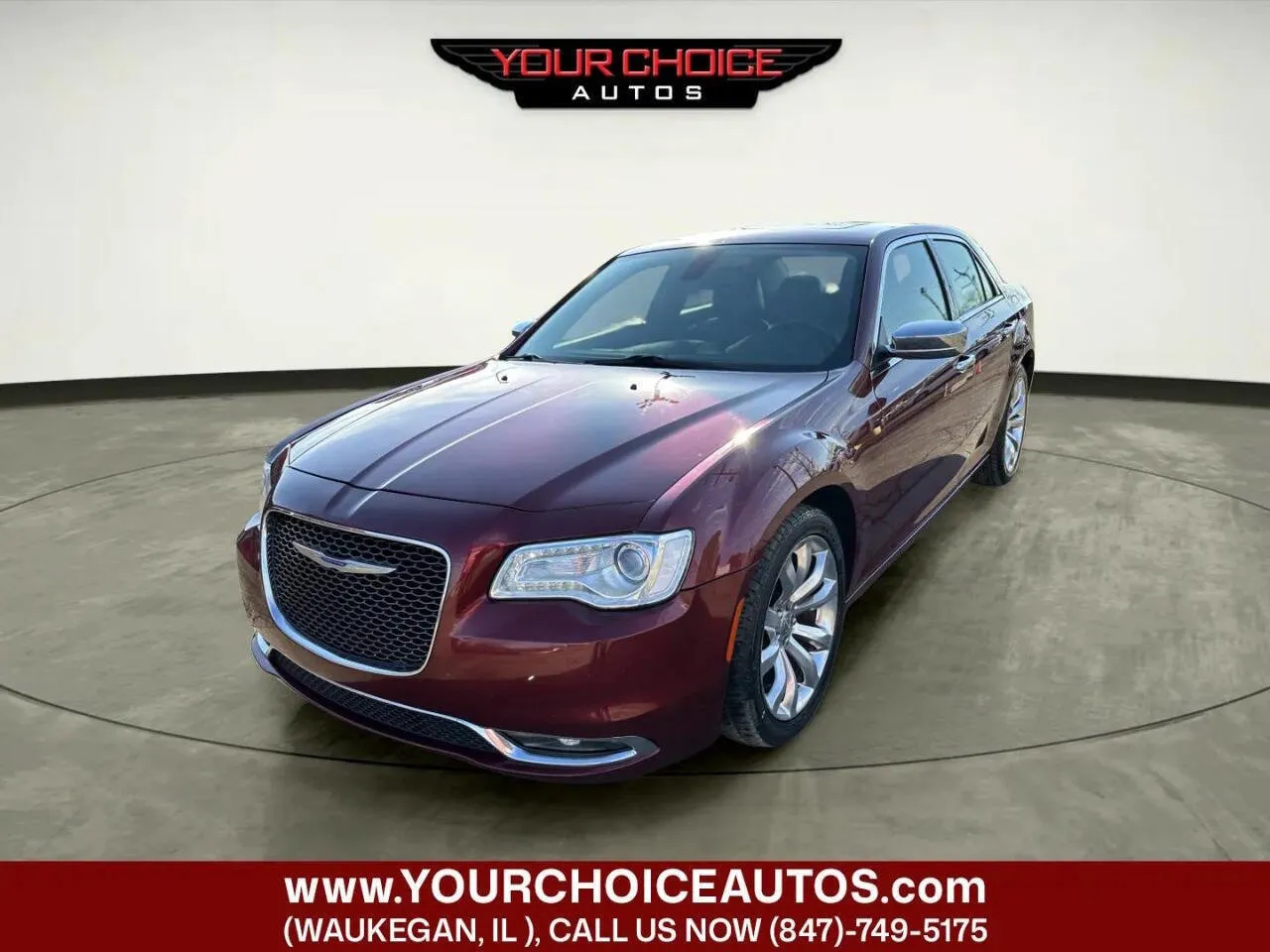 Red 2019 Chrysler 300 Limited for sale in Waukegan, IL