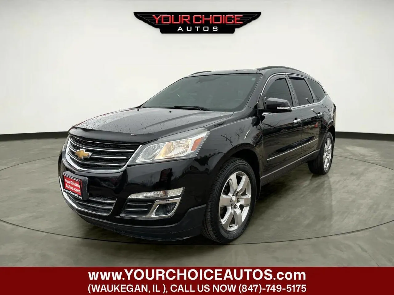Black 2017 Chevrolet Traverse Premier for sale in Waukegan, IL