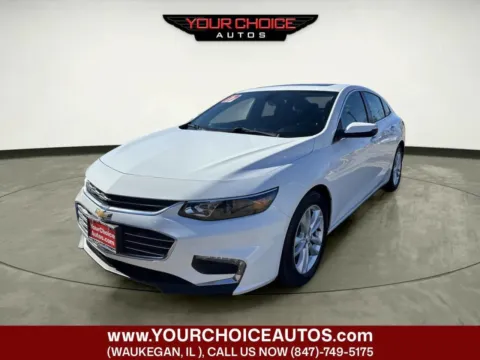 White 2017 Chevrolet Malibu LT for sale in Waukegan, IL