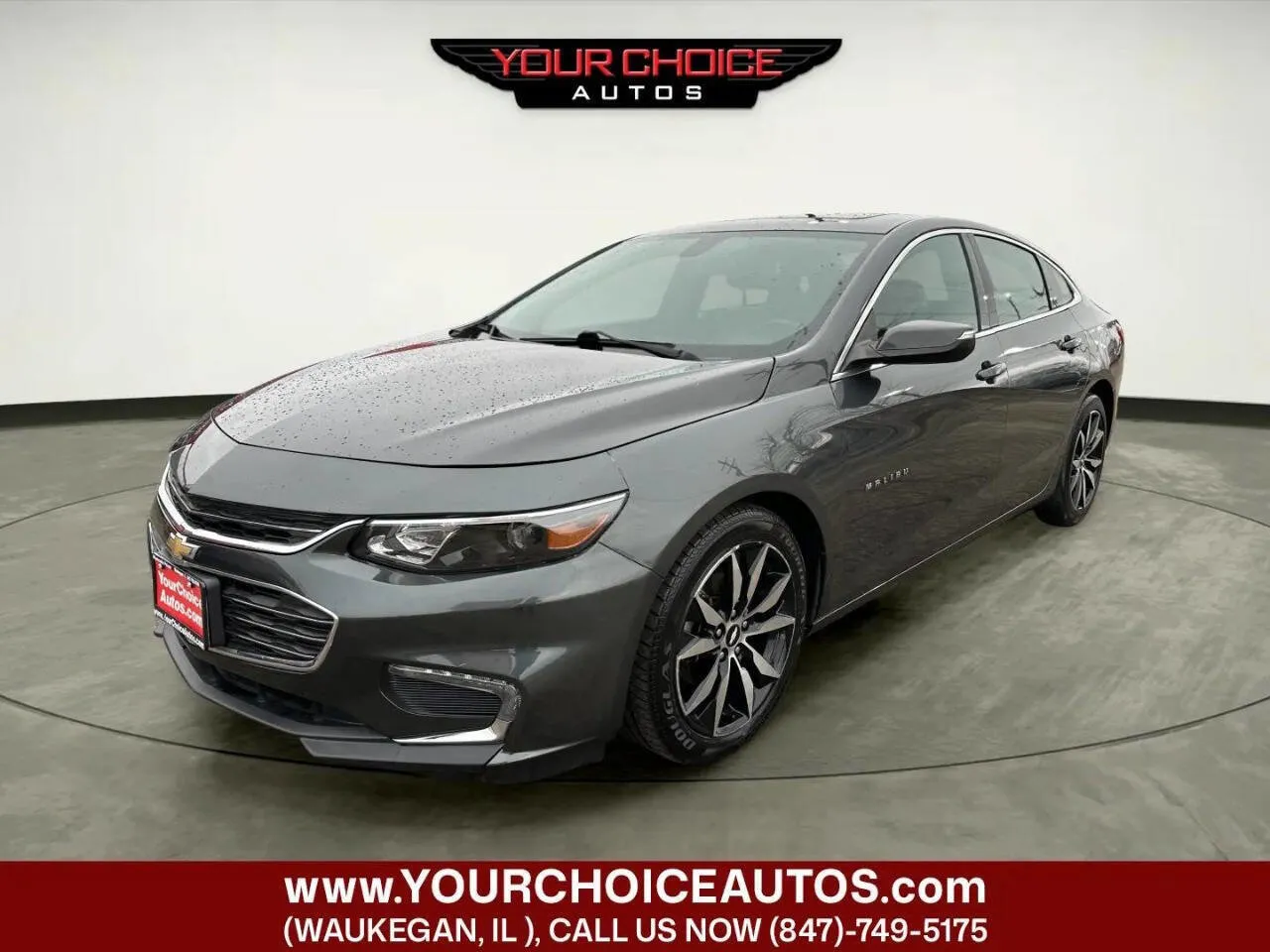 Gray 2018 Chevrolet Malibu LT for sale in Waukegan, IL