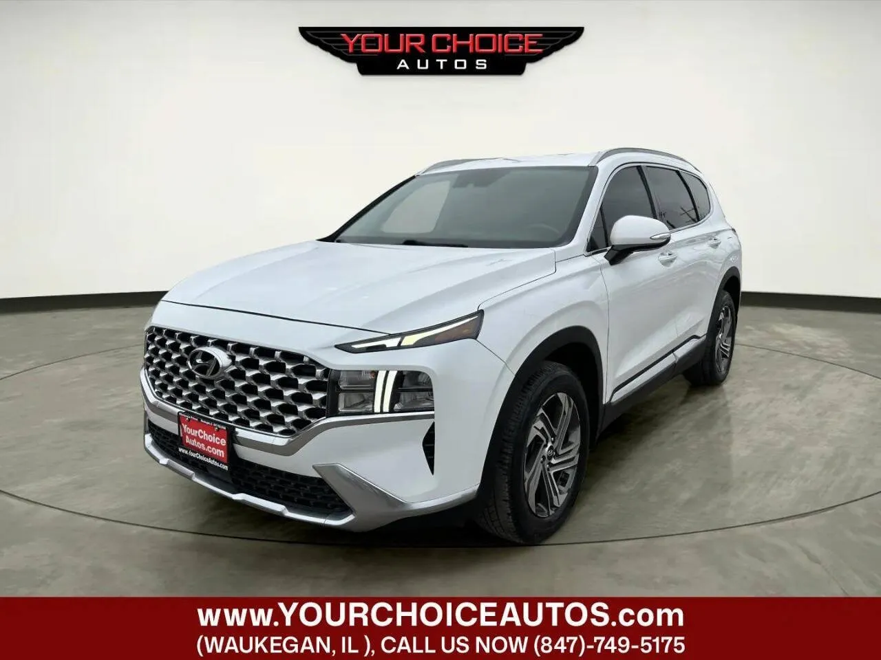 White 2021 Hyundai Santa Fe SEL for sale in Waukegan, IL