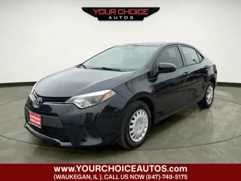 Black 2016 Toyota Corolla LE 4dr Sedan for sale in Waukegan, IL