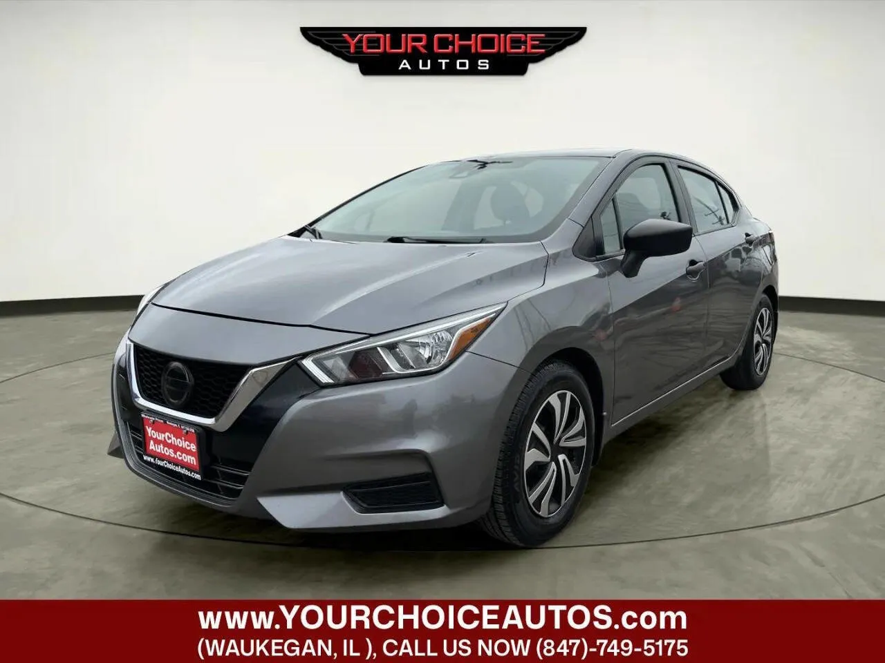 Gray 2021 Nissan Versa S for sale in Waukegan, IL