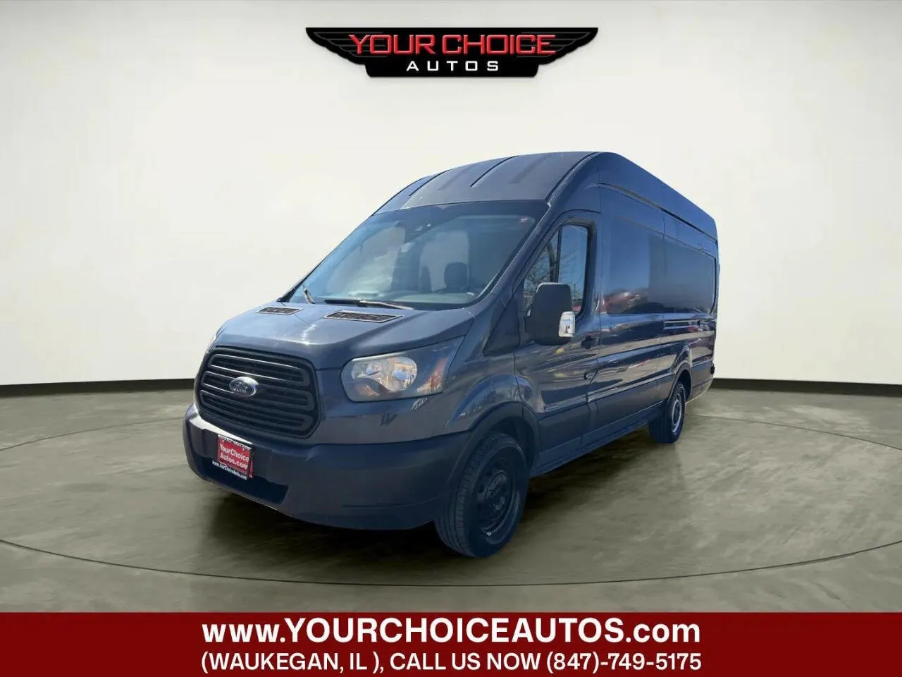 Blue 2019 Ford Transit Van 250 3dr LWB High Roof Extended Cargo Van w/Sliding Passenger Side Door for sale in Waukegan, IL
