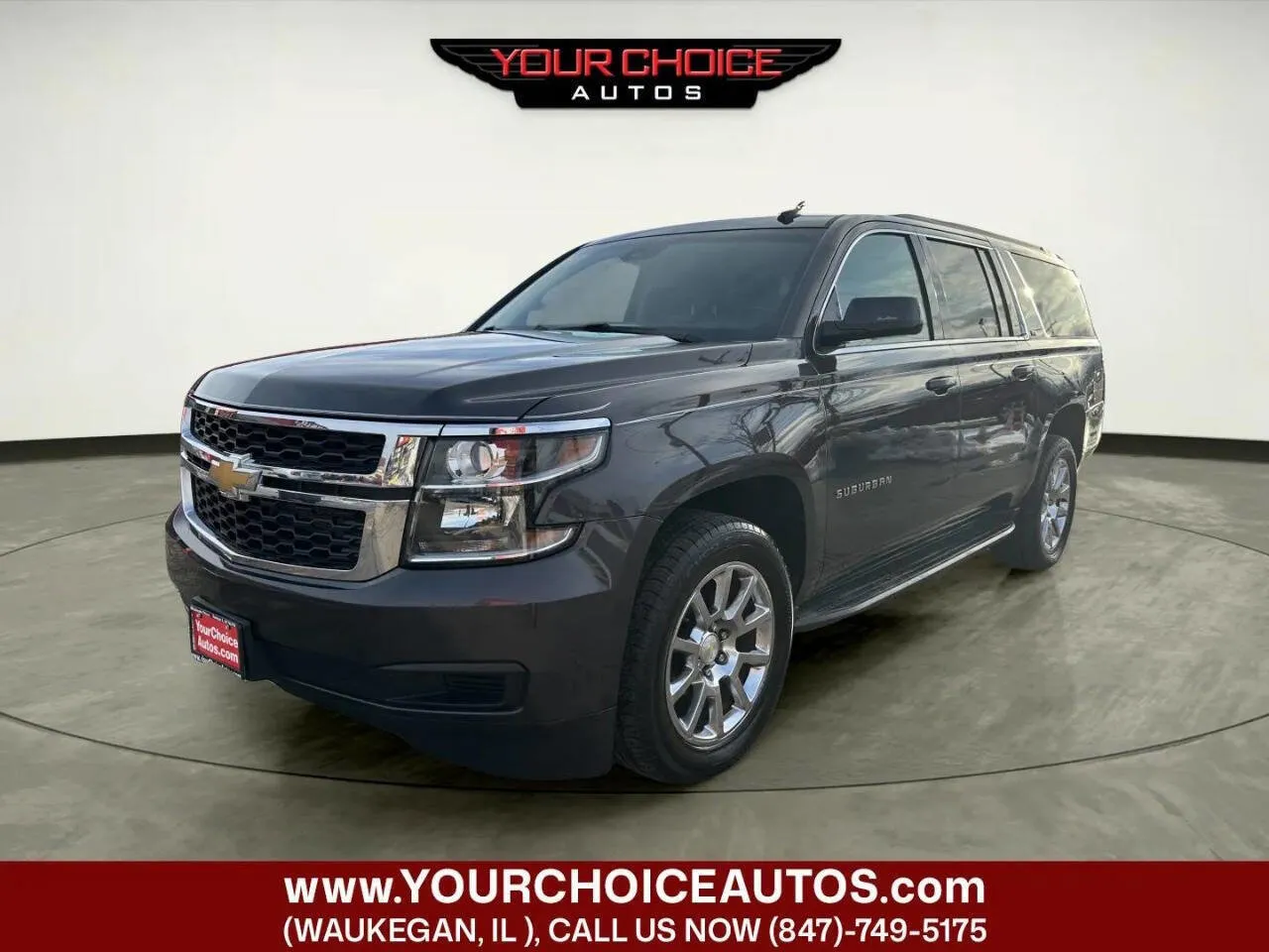 Gray 2015 Chevrolet Suburban LT for sale in Waukegan, IL