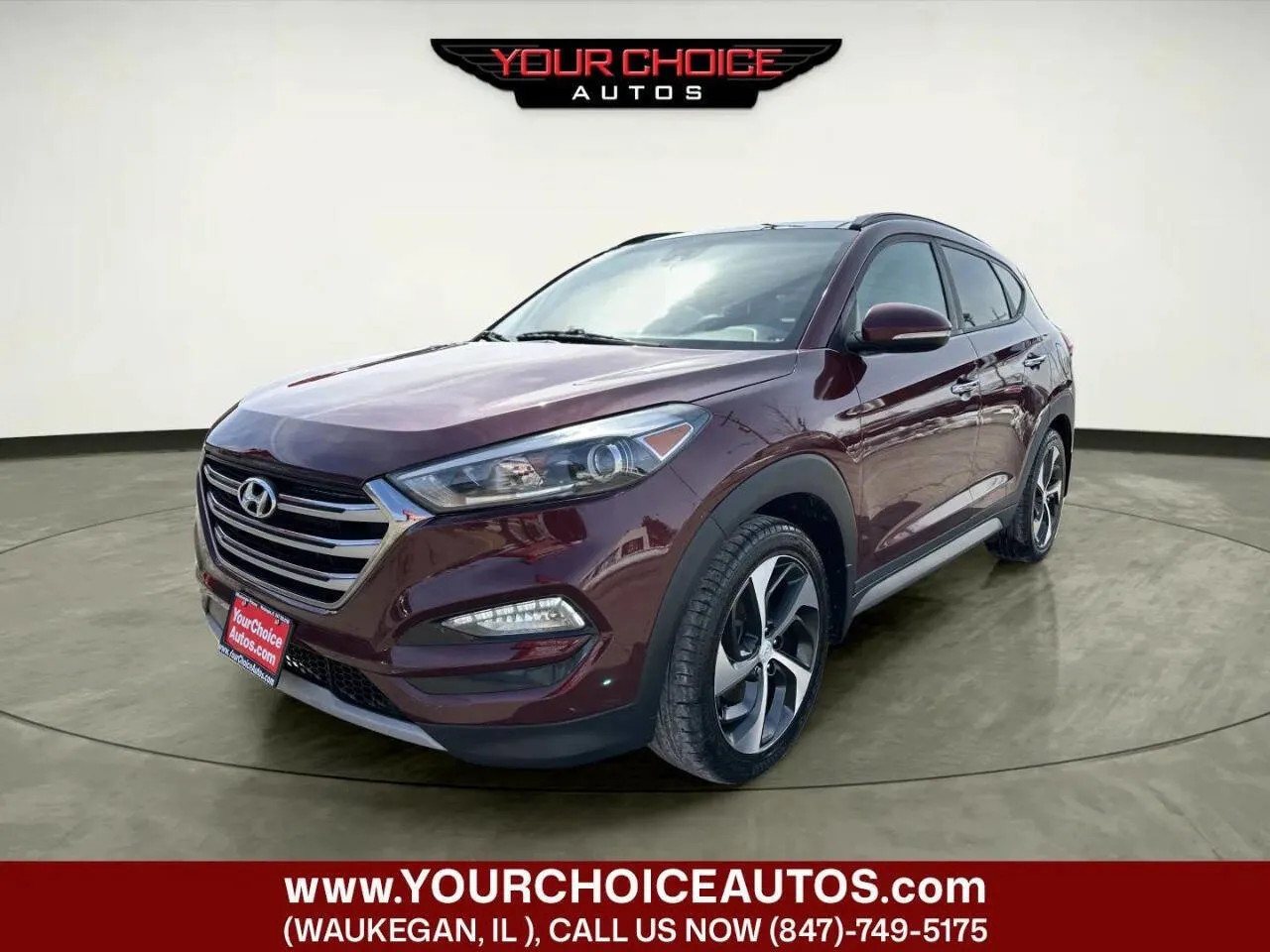 Red 2017 Hyundai Tucson Limited for sale in Waukegan, IL