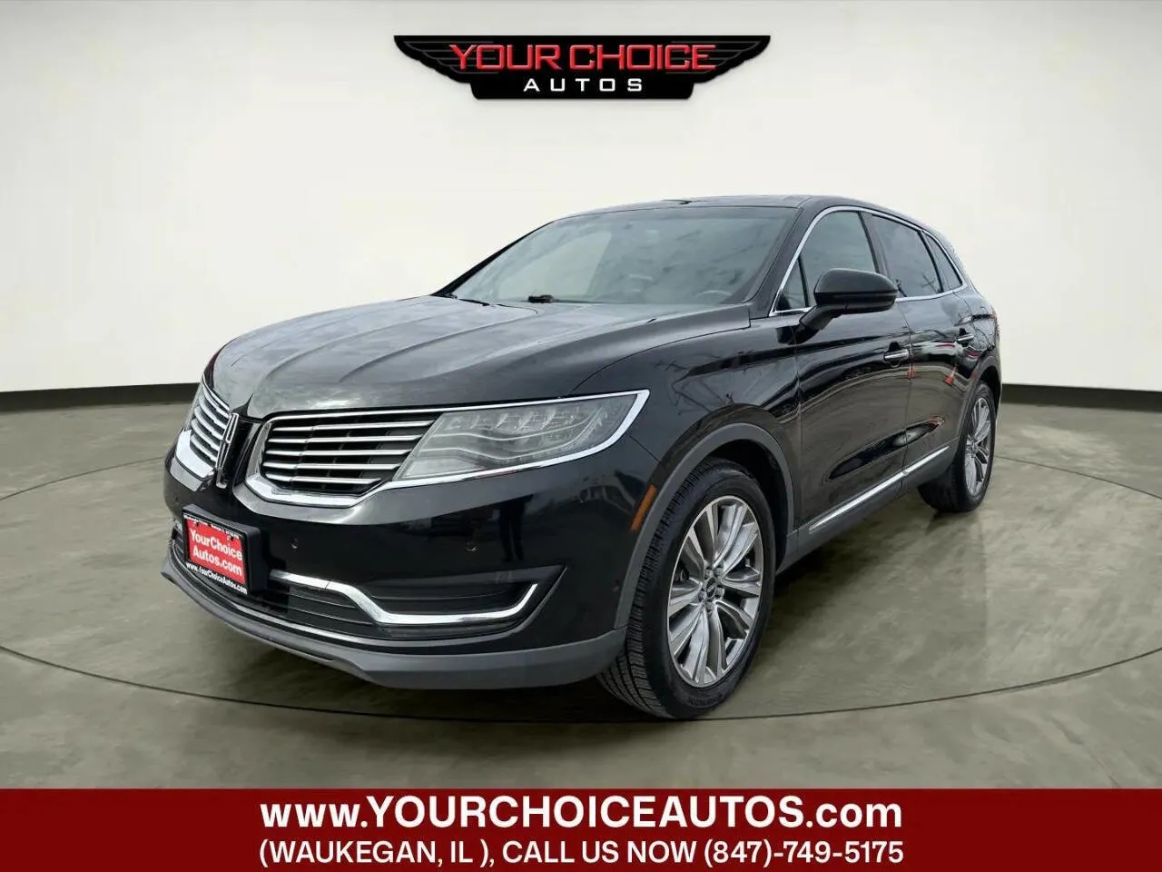 Black 2016 Lincoln MKX Reserve for sale in Waukegan, IL