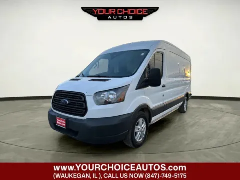 White 2017 Ford Transit Van 250 3dr LWB Medium Roof Cargo Van w/Sliding Passenger Side Door for sale in Waukegan, IL
