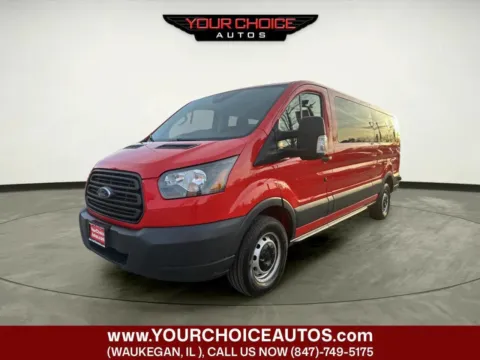 Red 2018 Ford Transit Passenger Wagon 350 XL 3dr LWB Low Roof Passenger Van w/Sliding Side Door for sale in Waukegan, IL