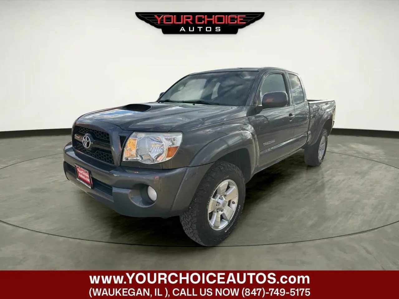 Gray 2011 Toyota Tacoma V6 4x4 4dr Access Cab 6.1 ft SB 5A for sale in Waukegan, IL