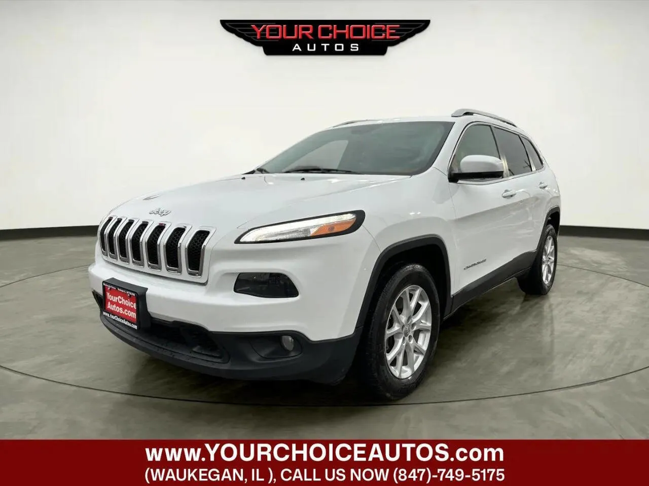 White 2016 Jeep Cherokee Latitude for sale in Waukegan, IL