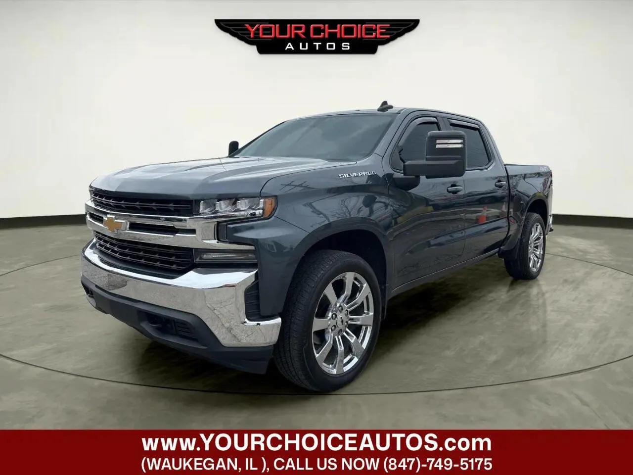 Gray 2019 Chevrolet Silverado 1500 LT for sale in Waukegan, IL