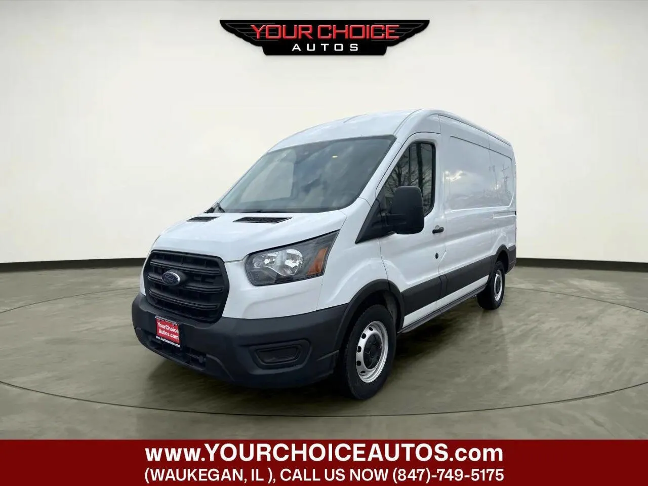 White 2020 Ford Transit Cargo Van 250 3dr LWB Medium Roof Cargo Van for sale in Waukegan, IL