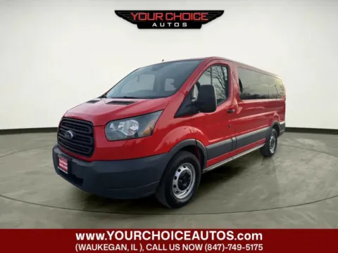 Red 2016 Ford Transit Wagon 150 XL 3dr SWB Low Roof Passenger Van w/60/40 Side Doors for sale in Waukegan, IL