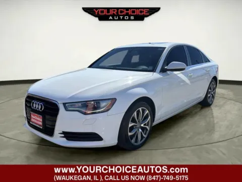 White 2015 Audi A6 2.0T Premium for sale in Waukegan, IL
