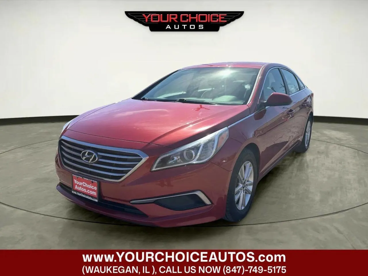 Red 2017 Hyundai Sonata SE for sale in Waukegan, IL