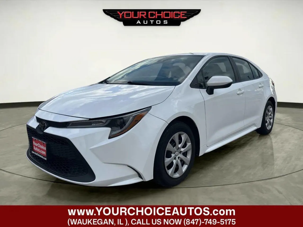 White 2022 Toyota Corolla LE for sale in Waukegan, IL
