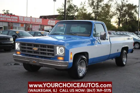 Blue 1977 Chevrolet Silverado C10 Series C10 for sale in Waukegan, IL