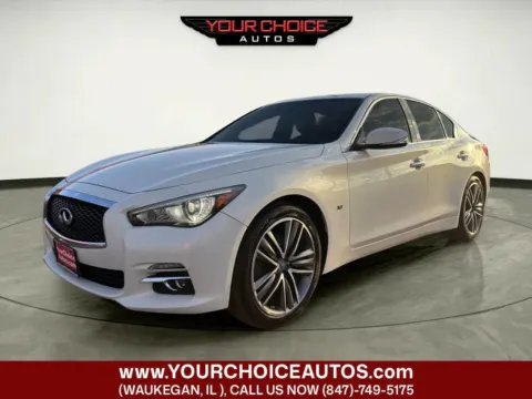 White 2015 INFINITI Q50 Base AWD 4dr Sedan for sale in Waukegan, IL