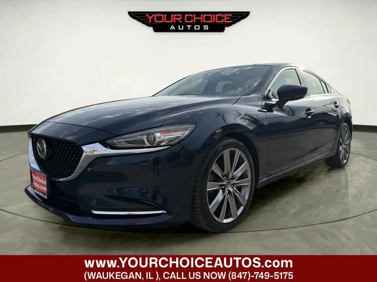 Blue 2018 Mazda Mazda6 Grand Touring Reserve for sale in Waukegan, IL