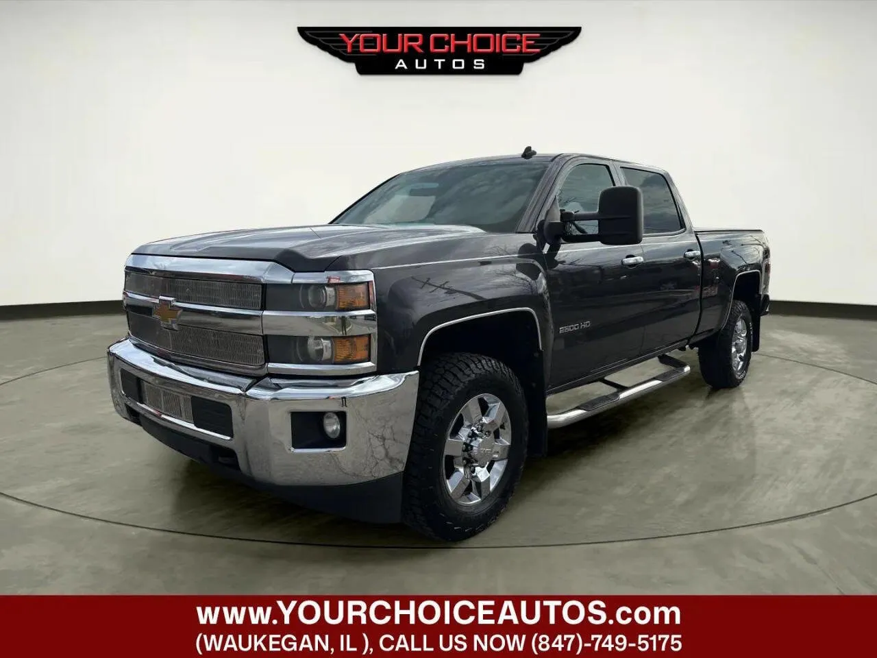 Black 2015 Chevrolet Silverado 2500HD LT for sale in Waukegan, IL
