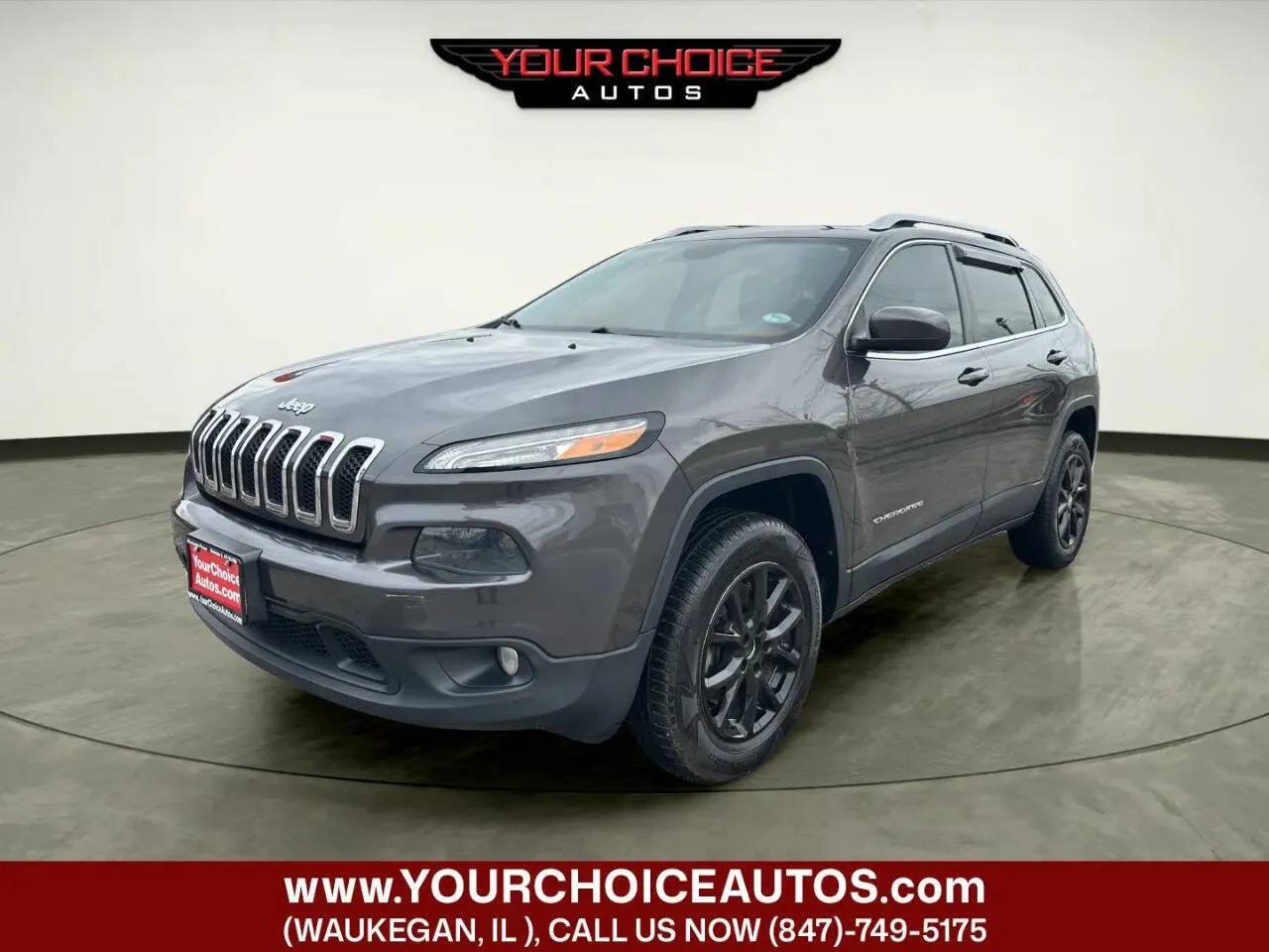 Gray 2014 Jeep Cherokee Latitude for sale in Waukegan, IL