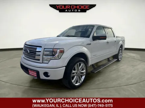 White 2014 Ford F-150 Limited 4x4 4dr SuperCrew Styleside 5.5 ft. SB for sale in Waukegan, IL