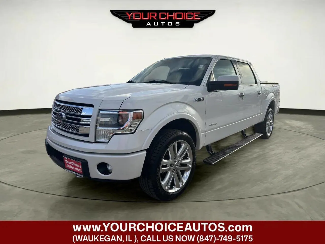 White 2014 Ford F-150 Limited 4x4 4dr SuperCrew Styleside 5.5 ft. SB for sale in Waukegan, IL