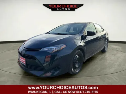 Black 2019 Toyota Corolla LE 4dr Sedan for sale in Waukegan, IL