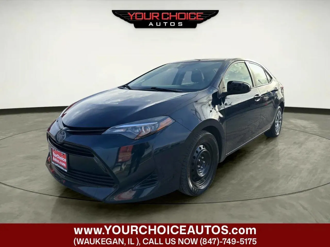 Black 2019 Toyota Corolla LE 4dr Sedan for sale in Waukegan, IL
