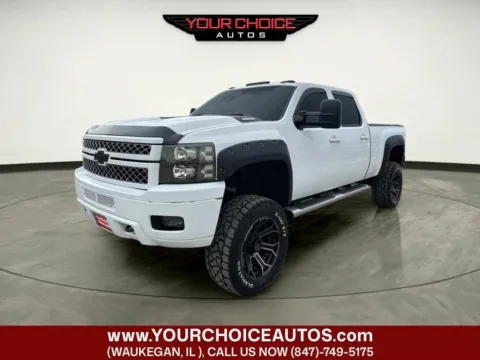 White 2013 Chevrolet Silverado 3500 HD SRW LTZ for sale in Waukegan, IL